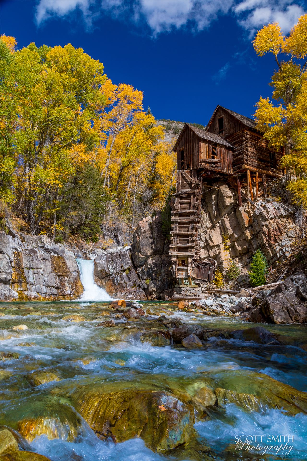 Crystal Mill, Colorado 04 The Crystal Mill, or the Old Mill is an 1892 wooden powerhouse located on an outcrop above the Crystal River in Crystal, Colorado by Scott Smith Photos