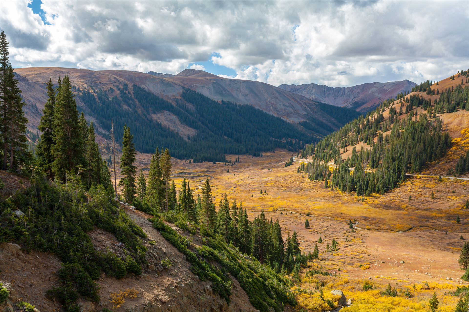 Independence Valley in Fall From Independence Pass, highway 82, Independence Valley is an amazing sight to see any time of year. by Scott Smith Photos