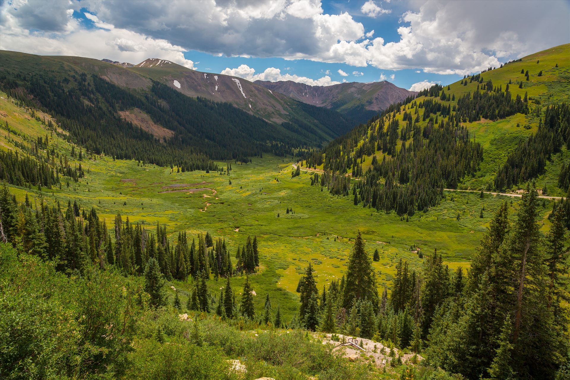 Independence Pass in Summer From Independence Pass, highway 82, Independence Valley is an amazing sight to see any time of year. by Scott Smith Photos