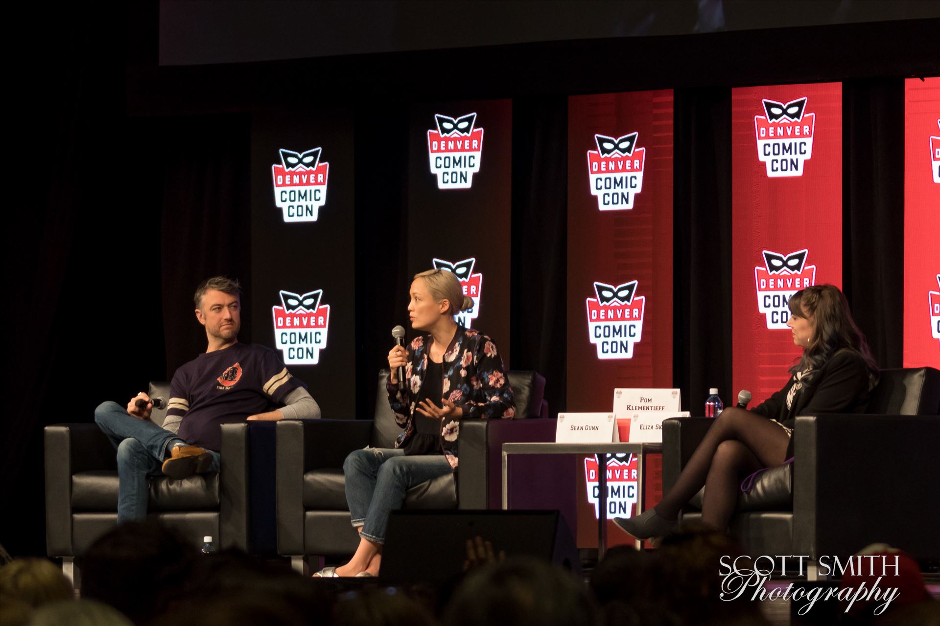 Guardians of the Galaxy's Sean Gunn and Pom Klementieff at Denver Comic Con 2018  by Scott Smith Photos