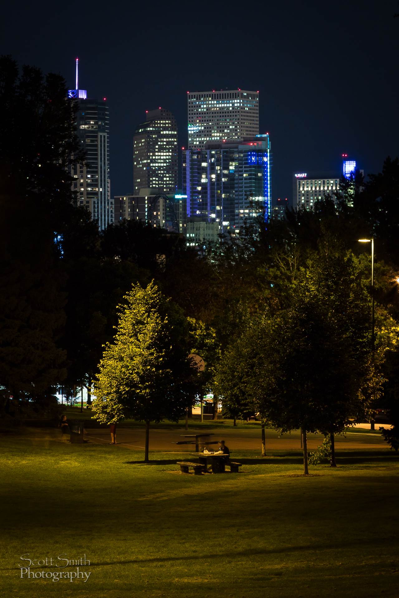 Downtown Denver from Jefferson Park  by Scott Smith Photos