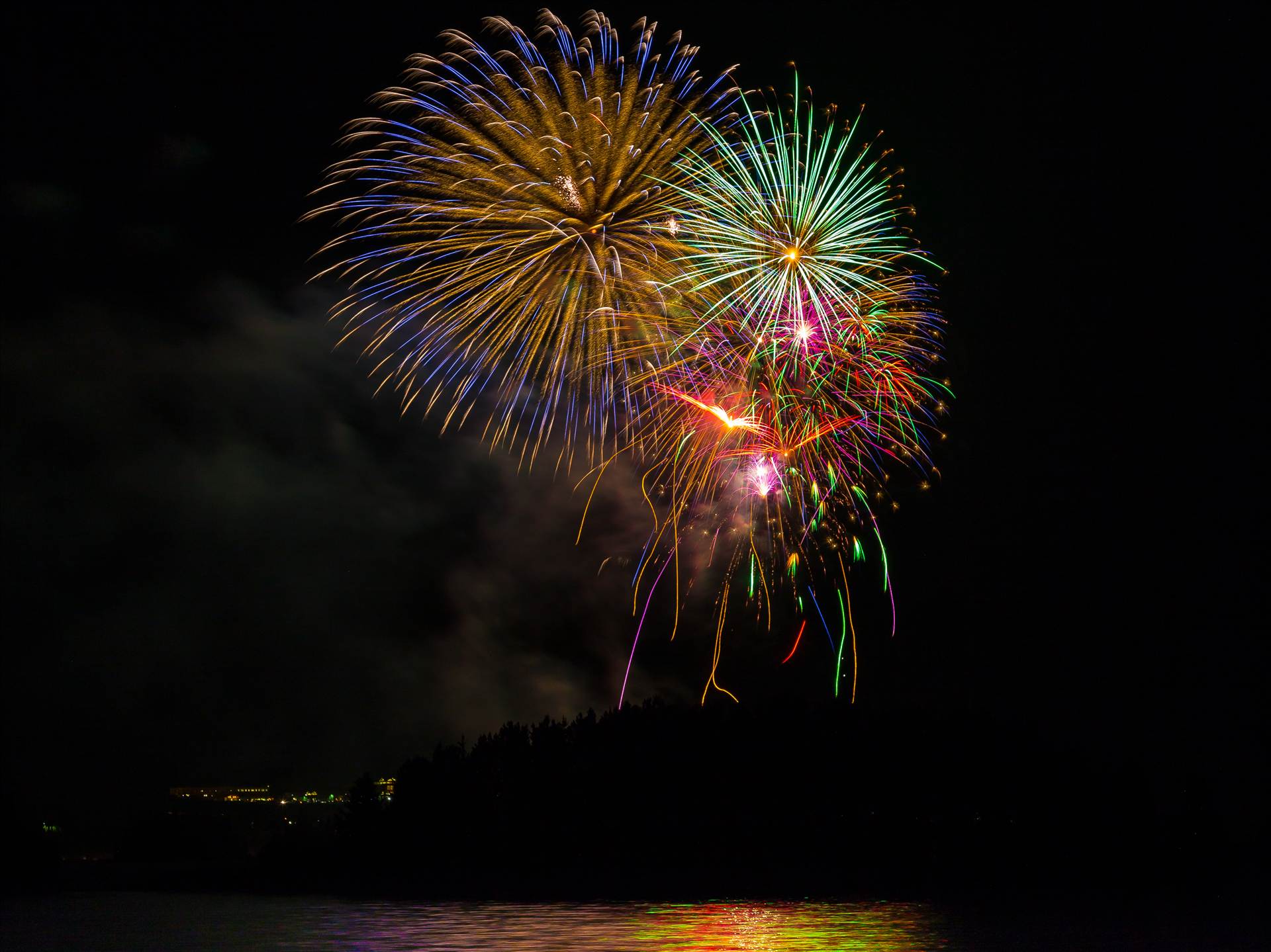 Dillon Reservoir Fireworks 2015 5  by Scott Smith Photos
