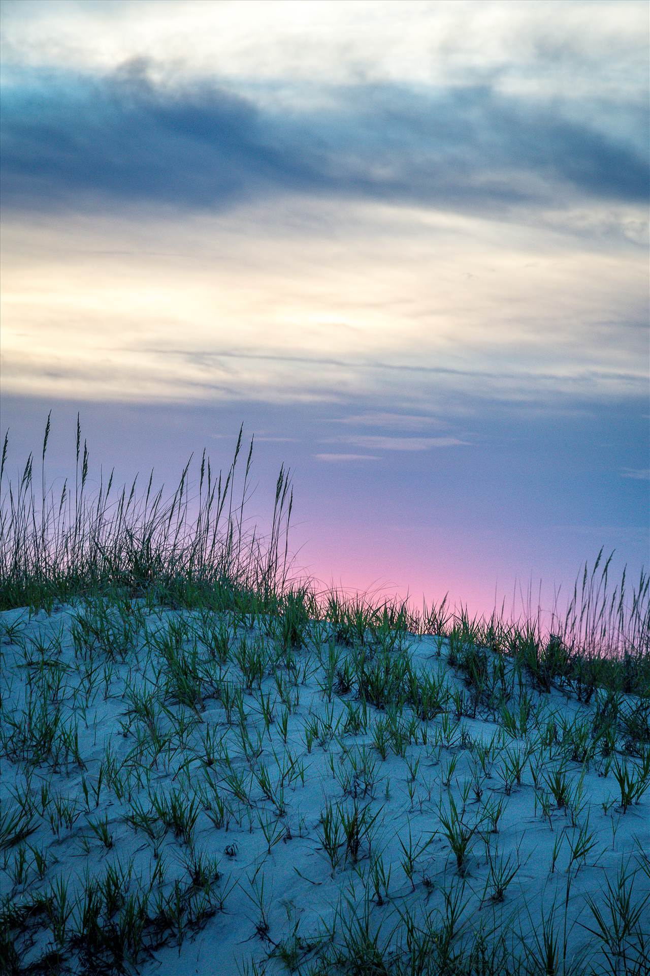 Dune Sunset The sun sets over the dunes in the outer banks, Corolla, North Carolina. by Scott Smith Photos