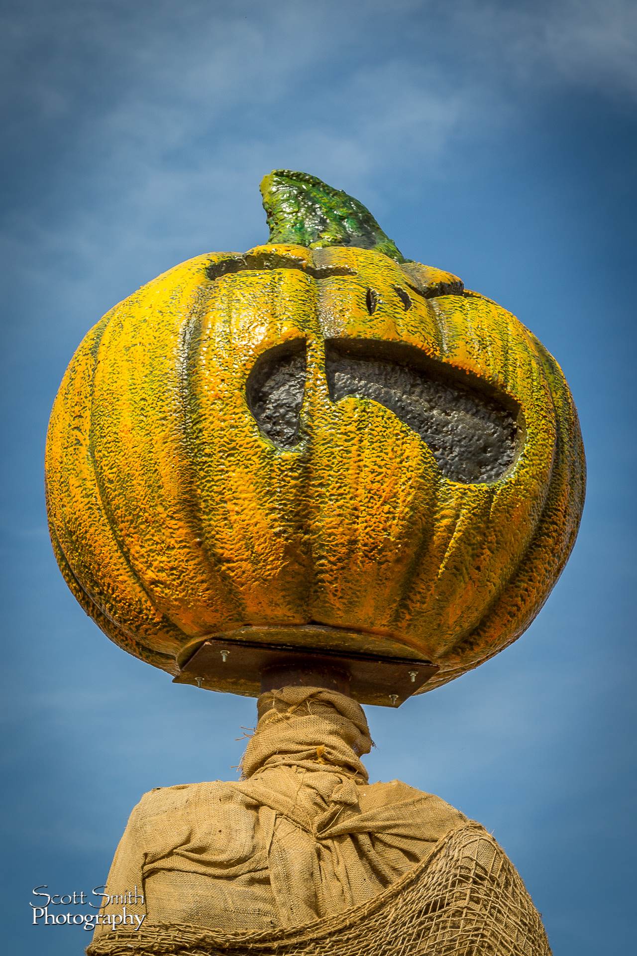 Scary Pumpkin Figure Anderson Farms, Erie Colorado. by Scott Smith Photos