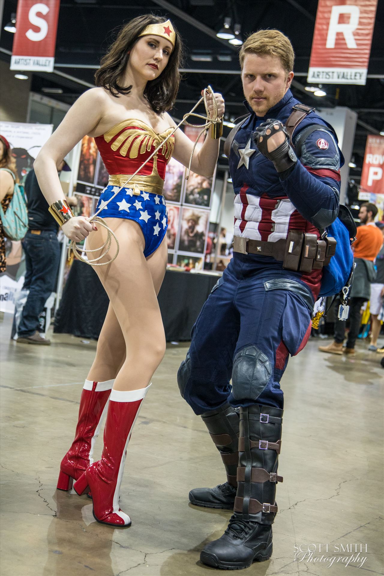 Wonder Woman and Captain America  by Scott Smith Photos