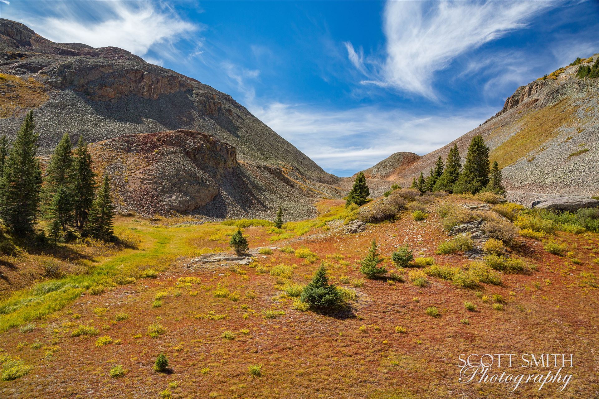 Ophir Pass Summit 2 Near the summit of Ophir Pass, between Ouray and Silverton Colorado in the fall. by Scott Smith Photos