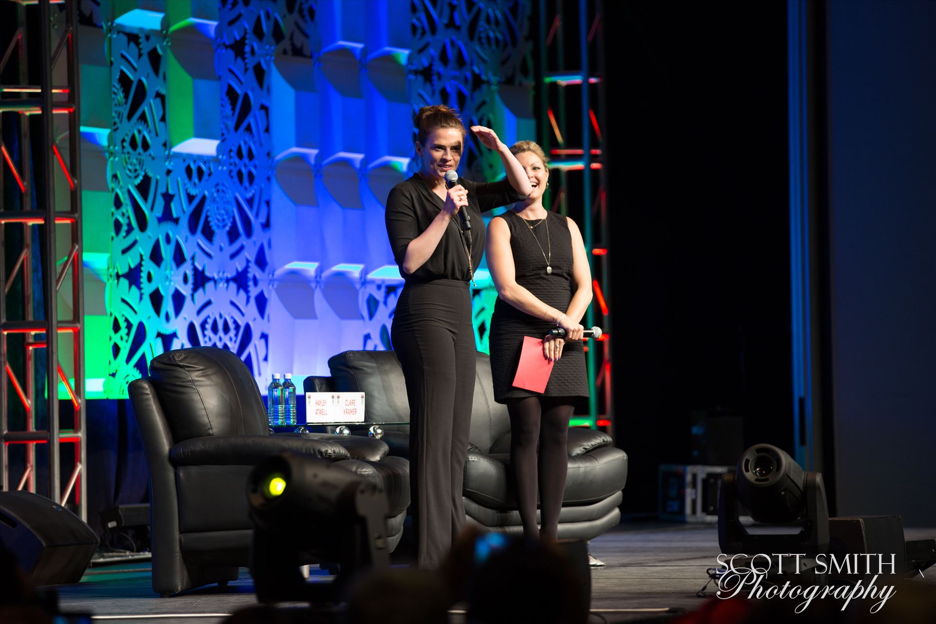 Denver Comic Con 2016 16 Denver Comic Con 2016 at the Colorado Convention Center. Clare Kramer and Haley Atwell. by Scott Smith Photos