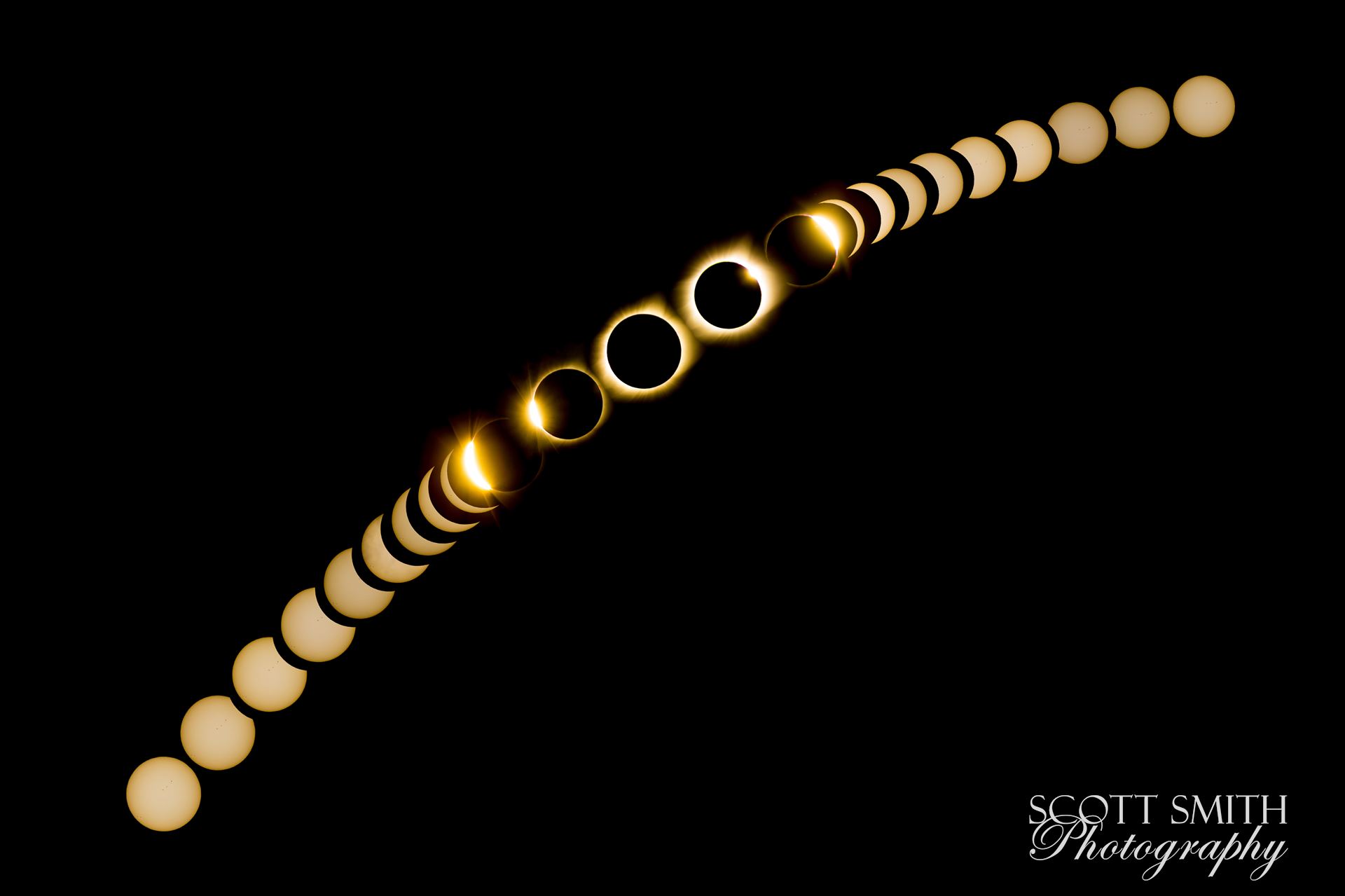 2017 Solar Eclipse Collage A collection of images from the start tot he end of the August 21, 2017 Solar Eclipse. by Scott Smith Photos