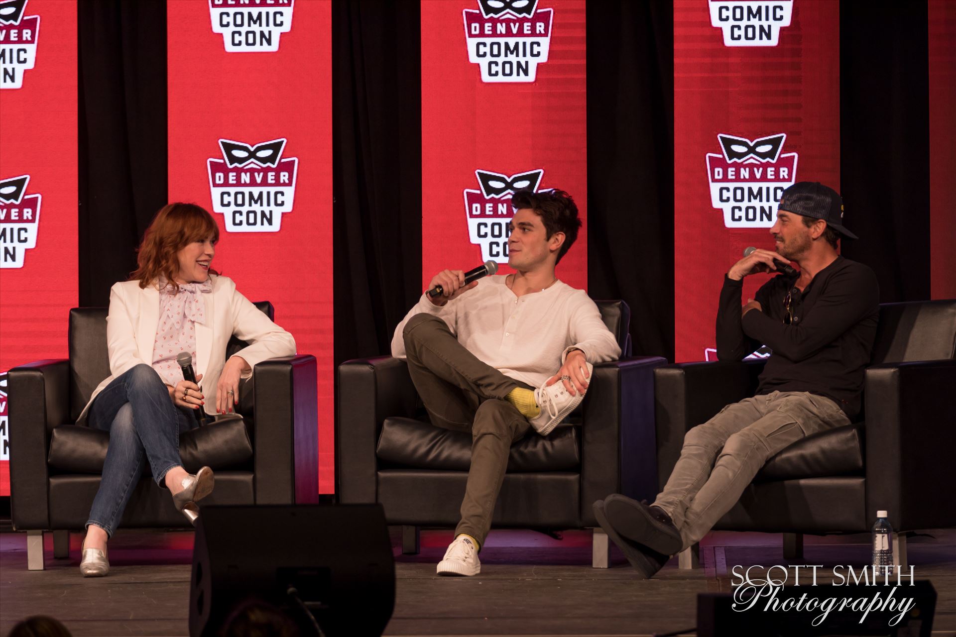 Molly Ringwald, JK Apa, and Skeet Ulrich at Denver Comic Con 2018  by Scott Smith Photos