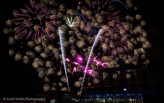 Fireworks over Coors Field 4 by Scott Smith Photos