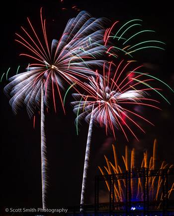 Fireworks over Coors Field by Scott Smith Photos