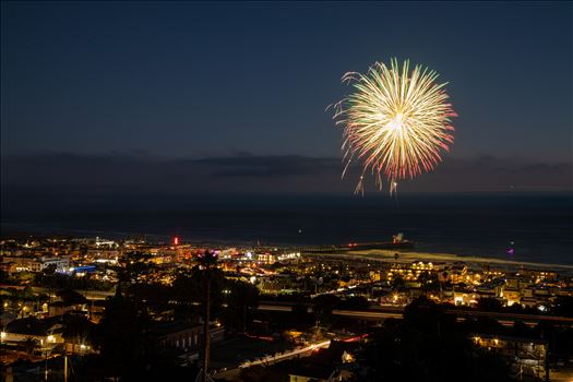 Fireworks at Pismo Beach, California