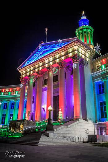 Denver County Courthouse at Christmas by Scott Smith Photos