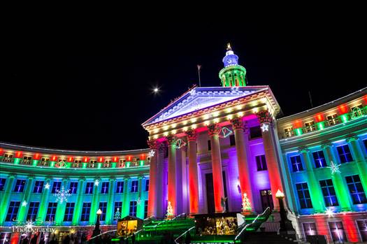 Denver County Courthouse at Christmas 1 by Scott Smith Photos
