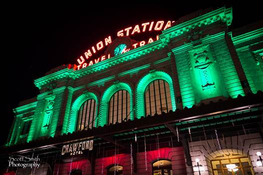 Denver Union Station at Christmas 1 by Scott Smith Photos