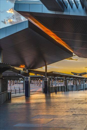 Austin–Bergstrom International Airport - The former parking area at Austin–Bergstrom International Airport at sunset
