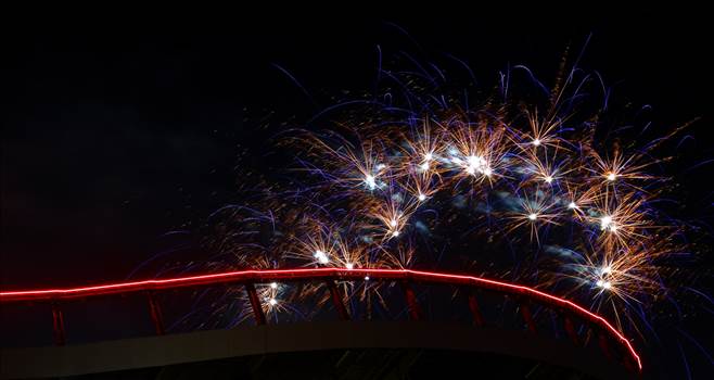 Mile High Fireworks - Fireworks over Mile High Stadium