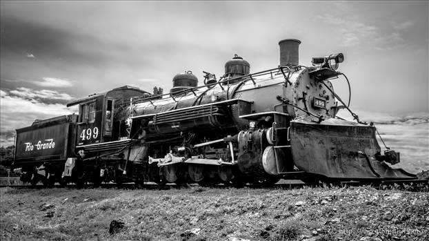 All Aboard - An old engine sits near the edge of the Royal Gorge in Canon City Colorado.