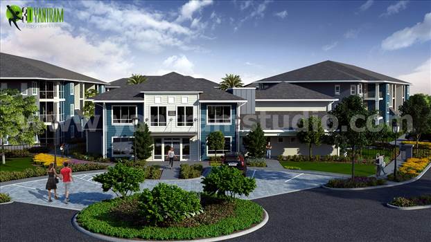 Conceptual Residential Exterior House Landscape Design Ideas.jpg by Yantramarchitecturaldesignstudio