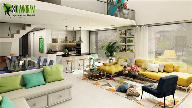modern-3d-interior-open-plan-kitchen-living-room-developed-by-yantram-developer.jpg by Yantramarchitecturaldesignstudio