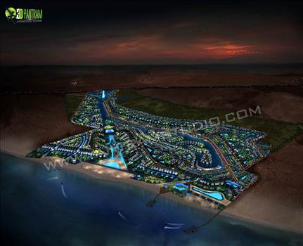 Aerial View by Yantramarchitecturaldesignstudio