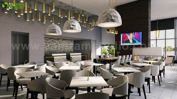 Best Cafe, Bar & Restaurant Interior Designs by Yantram Interior Design Firms - Vegas, USA by Yantramarchitecturaldesignstudio