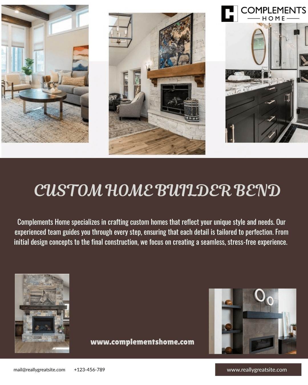custom home builder bend Complements Home specializes in crafting custom homes that reflect your unique style and needs. Our experienced team guides you through every step, ensuring that each detail is tailored to perfection. visit: https://www.complementshome.com/custom-homes by Complementshome