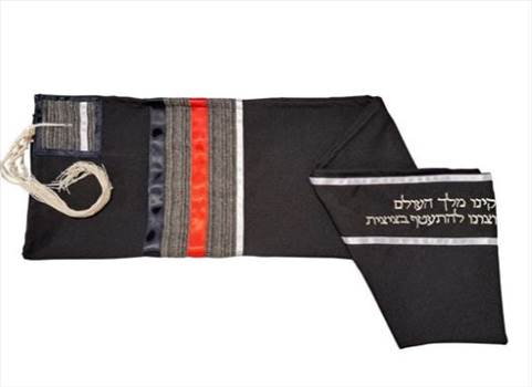 black tallit by Galileesilks