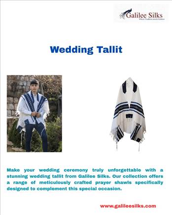 wedding tallit by Galileesilks