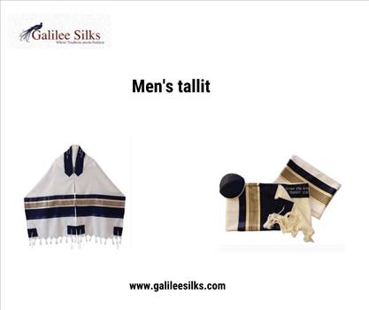 men's tallit by Galileesilks