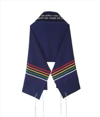 rainbow tallit - Get a Personalized rainbow Tallit harmonizing tradition and diversity, symbolizing unity and acceptance. Find your\u0027s at https://www.galileesilks.com/collections/rainbow-tallit.