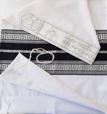 black tallit by Galileesilks