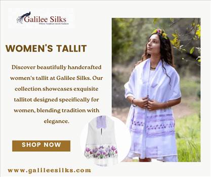women's tallit by Galileesilks