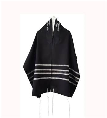 black tallit by Galileesilks