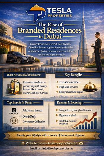The Rise of Branded Residences in Dubai | Tesla Properties by Tesla Properties