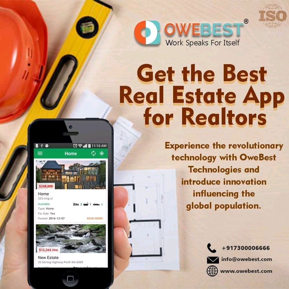 Real Estate App Development.jpg Owebest Technologies Pvt. Ltd. has worked with scores of property developers and real estate business to help them develop a real estate app for their property business. by owebest