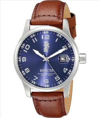 Invicta I-Force Quartz 15254 Men’s Watch - Features:\r\nStainless Steel Case,\r\nDark Brown Leather Strap,\r\nQuartz Movement,\r\nCaliber: 2415,\r\nMineral Crystal,\r\nBlue Dial,\r\nLuminous Hands,\r\nDate Display,\r\nPush/Pull Crown,\r\nSolid Case Back,\r\nBuckle Clasp,\r\n50M Water Resistance.