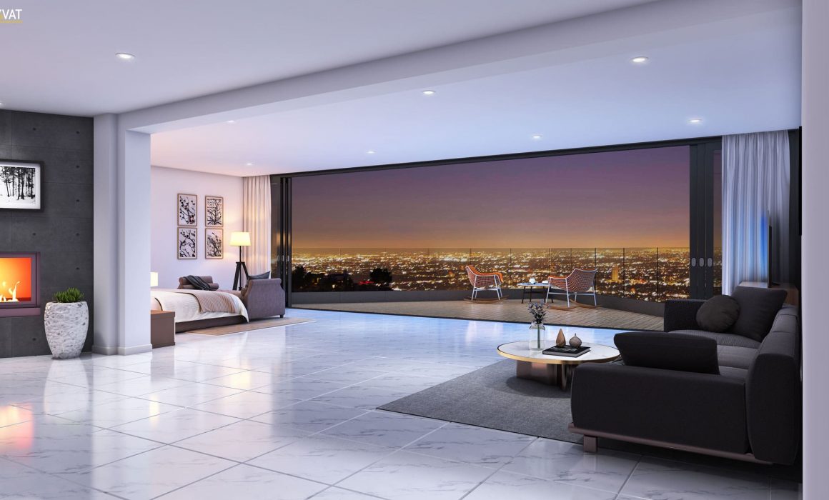 36.-Beautiful-City-Night-View-from-Bedroom-3D-Interior-Los-Angeles-CA-1160x700.jpg  by ArchitectureVisualization