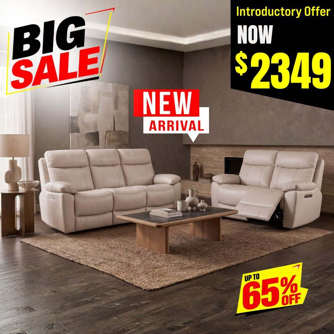 Top Grain Leather Electric Recliner Sofa.jpg  by furnhouse