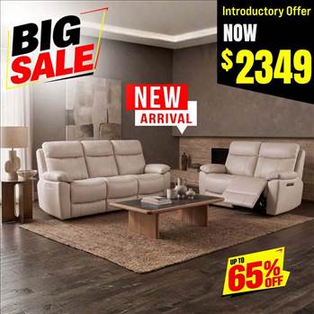 Top Grain Leather Electric Recliner Sofa.jpg by furnhouse