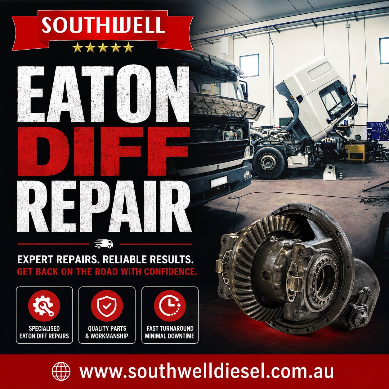 Eaton diff repair Southwell Diesel Services presents Eaton diff repair for diesel engines, resolving concerns such as noises, leaks, and poor performance via genuine maintenance or part replacement. Visit: https://www.southwelldiesel.com.au/ by southwelldieselservices