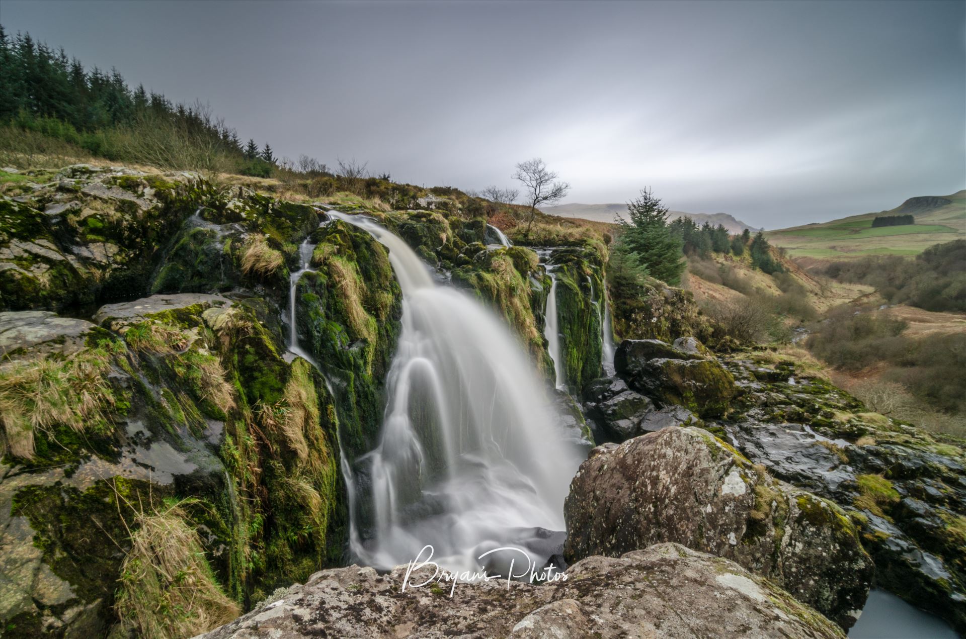 The Loup Of Fintry A long exposure colour photograph of the Loup Of Fintry in the Fintry Hills. by Bryans Photos