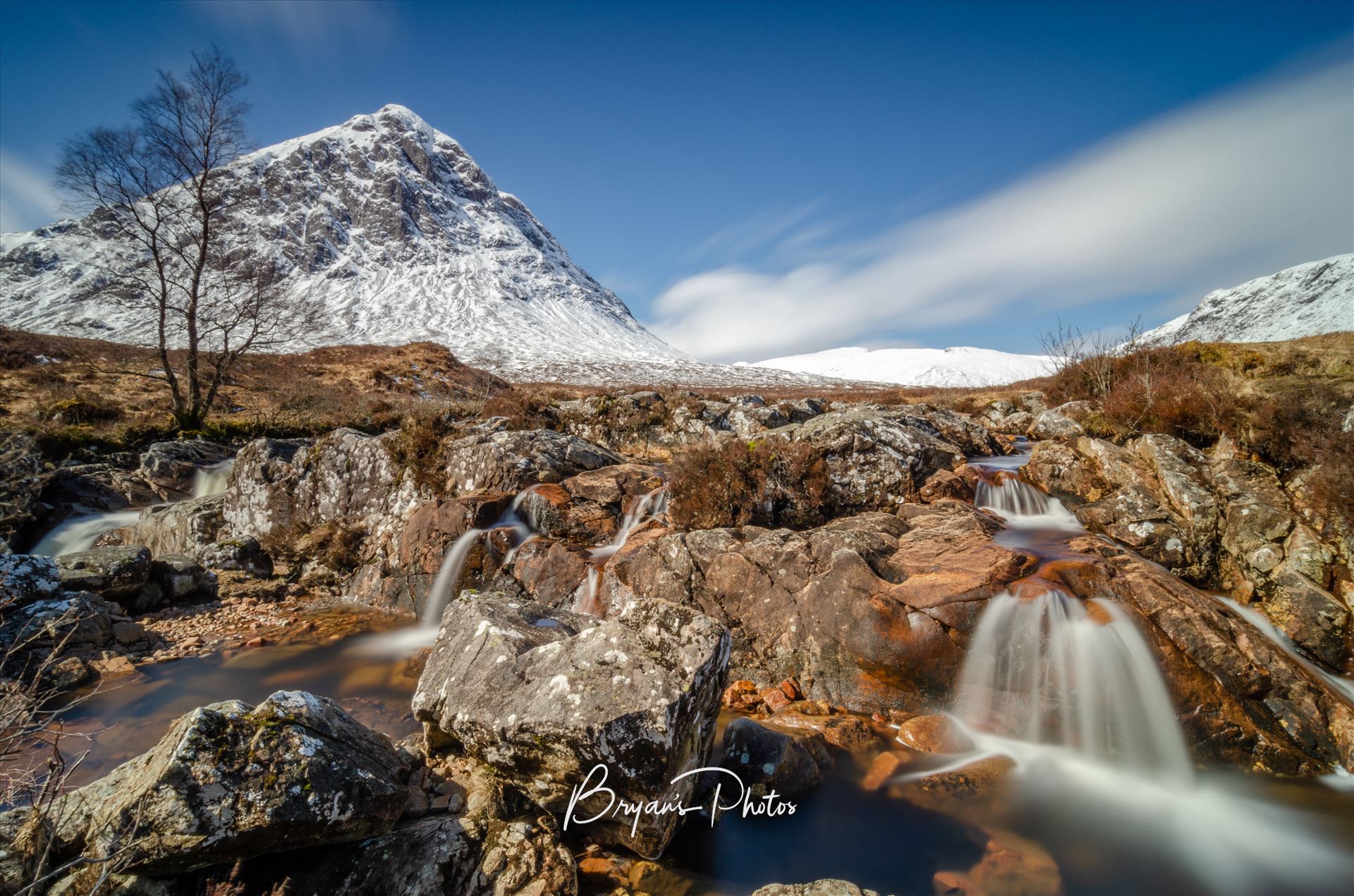 Etive Mor A long exposure Photograph of Etive Mor, Glen Etive in the Scottish Highlands. by Bryans Photos