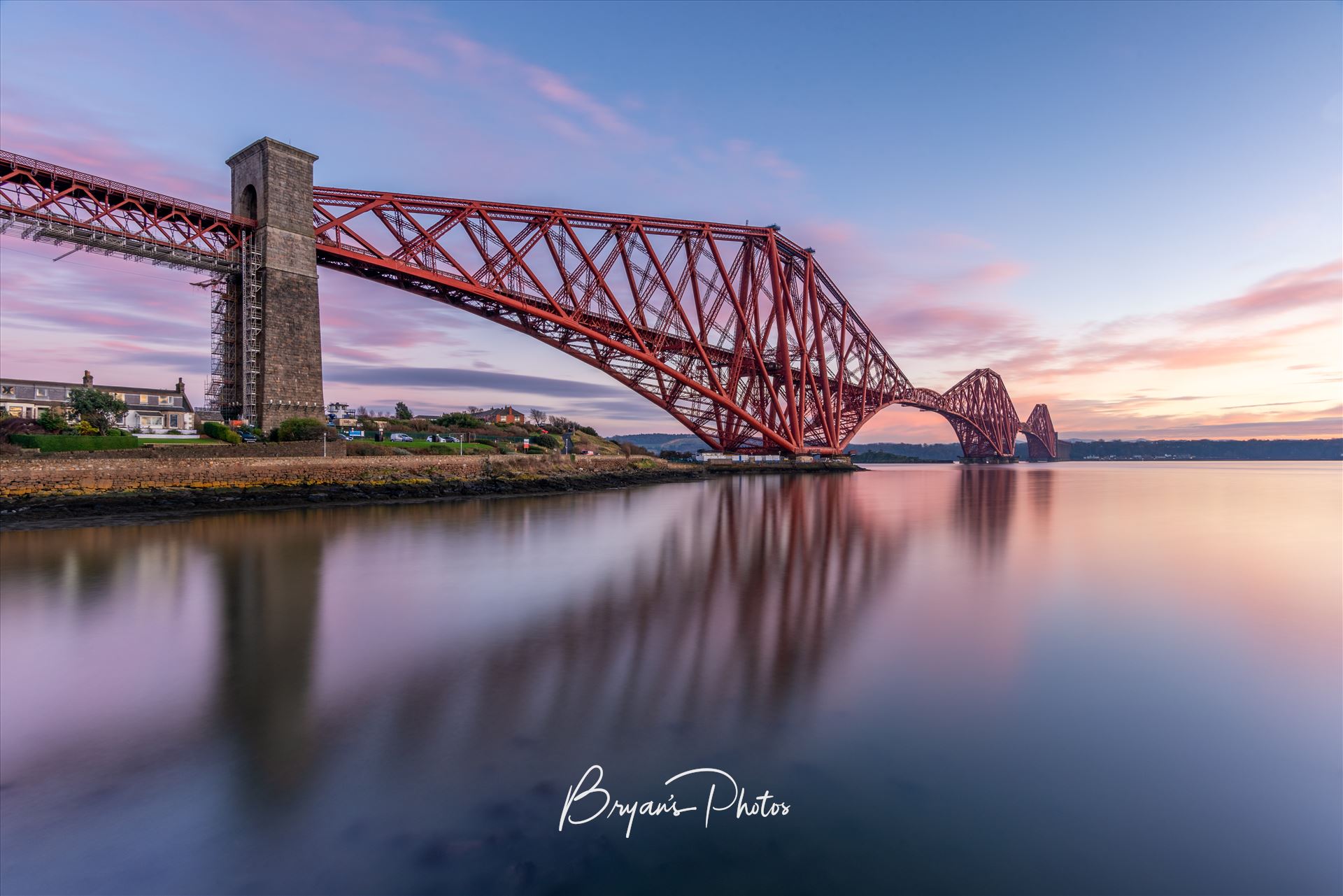 Rail Bridge Reflections A photograph of the Forth Rail bridge taken from North Queensferry. by Bryans Photos