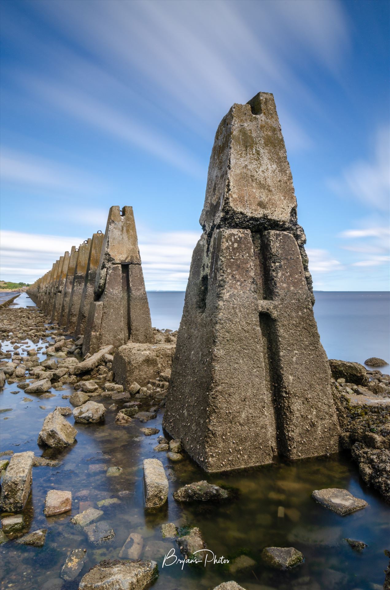 Cramond A long exposure photograph of the causeway to Cramond Island. by Bryans Photos