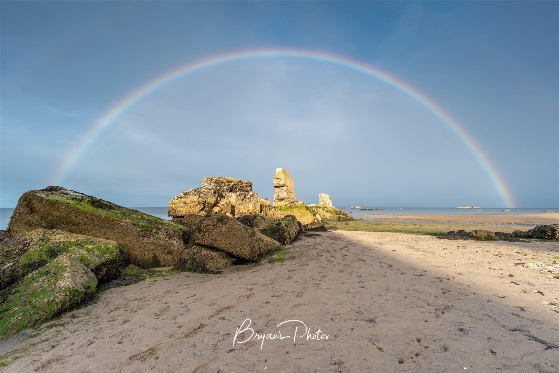 Rainbow at Seafield A photograph of a rainbow at Seafield beach Kirkcaldy. by Bryans Photos