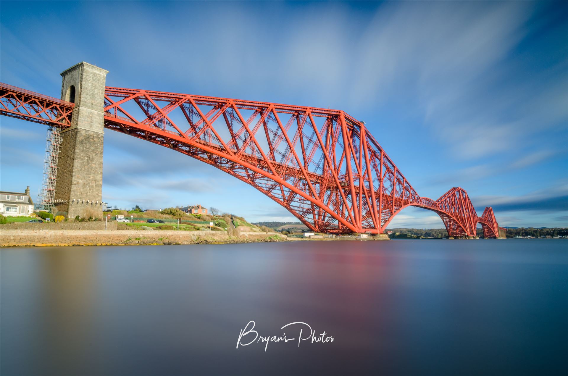 The Bridge form North Queensferry A long exposure photograph of the iconic Forth Rail Bridge taken from North Queensferry. by Bryans Photos