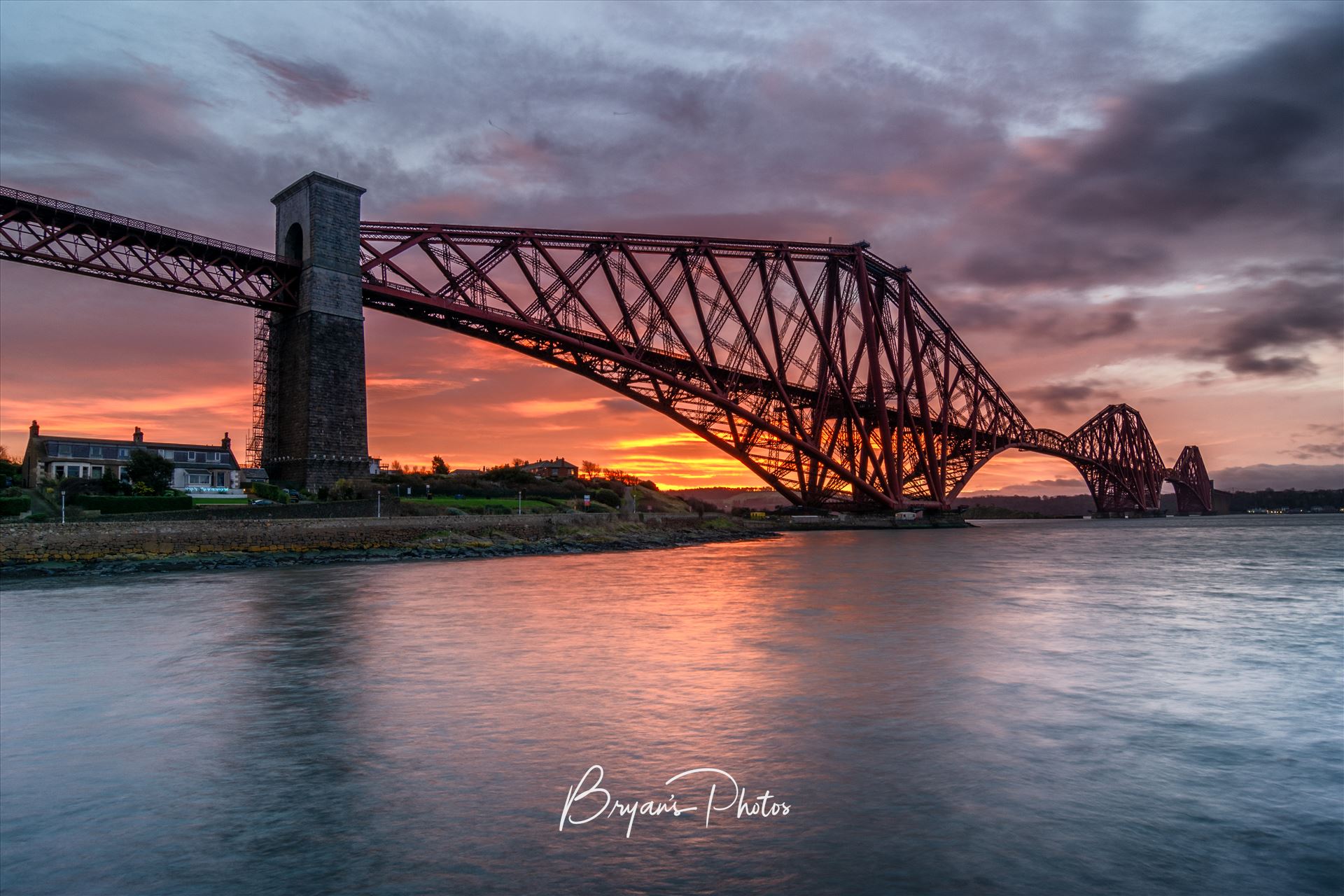 North Queensferry Sunrise A photograph of the Forth Rail Bridge taken at Sunrise from North Queensferry. by Bryans Photos