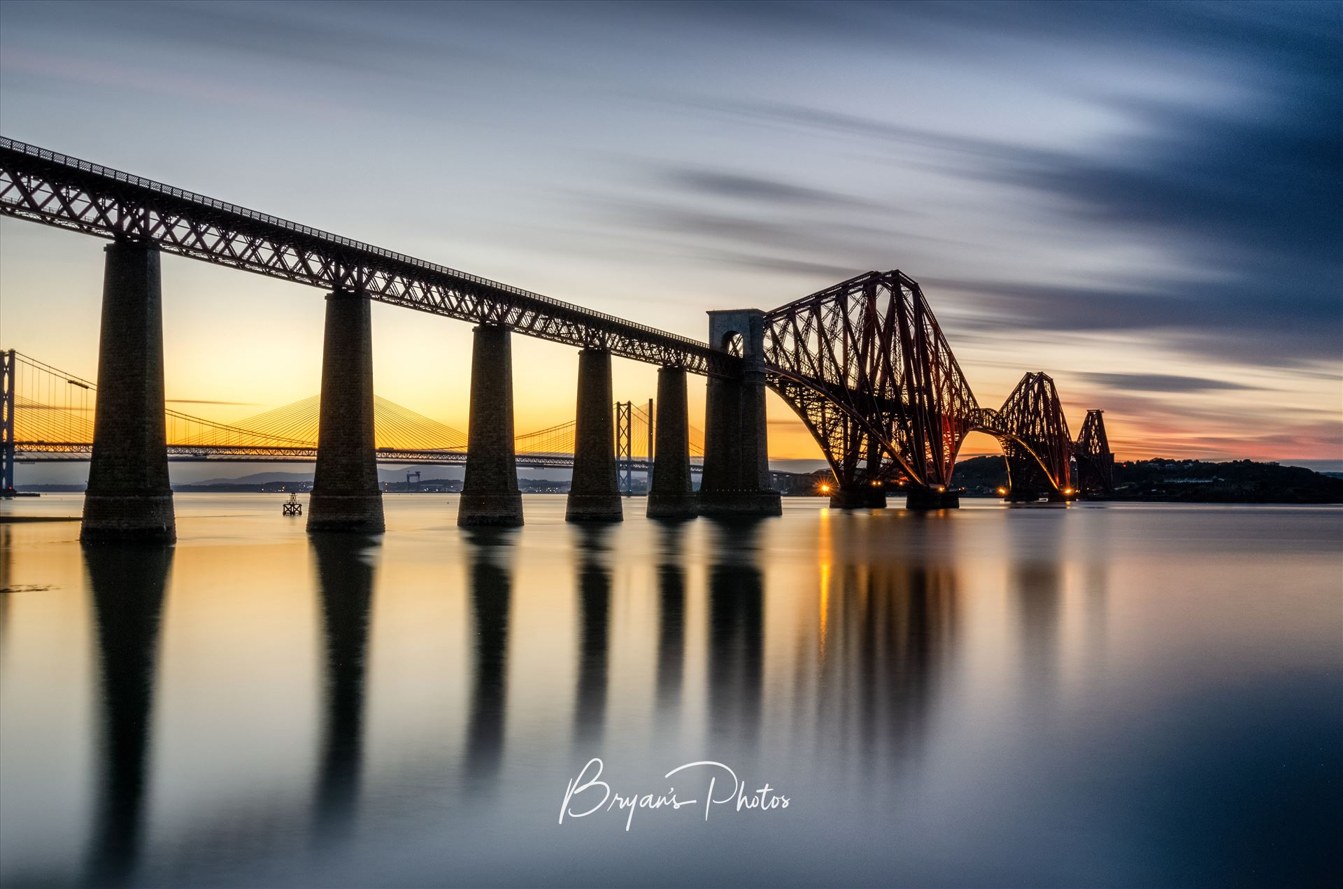 The Bridge after Sunset A long exposure photograph of the Forth Rail Bridge taken shortly after sunset. by Bryans Photos