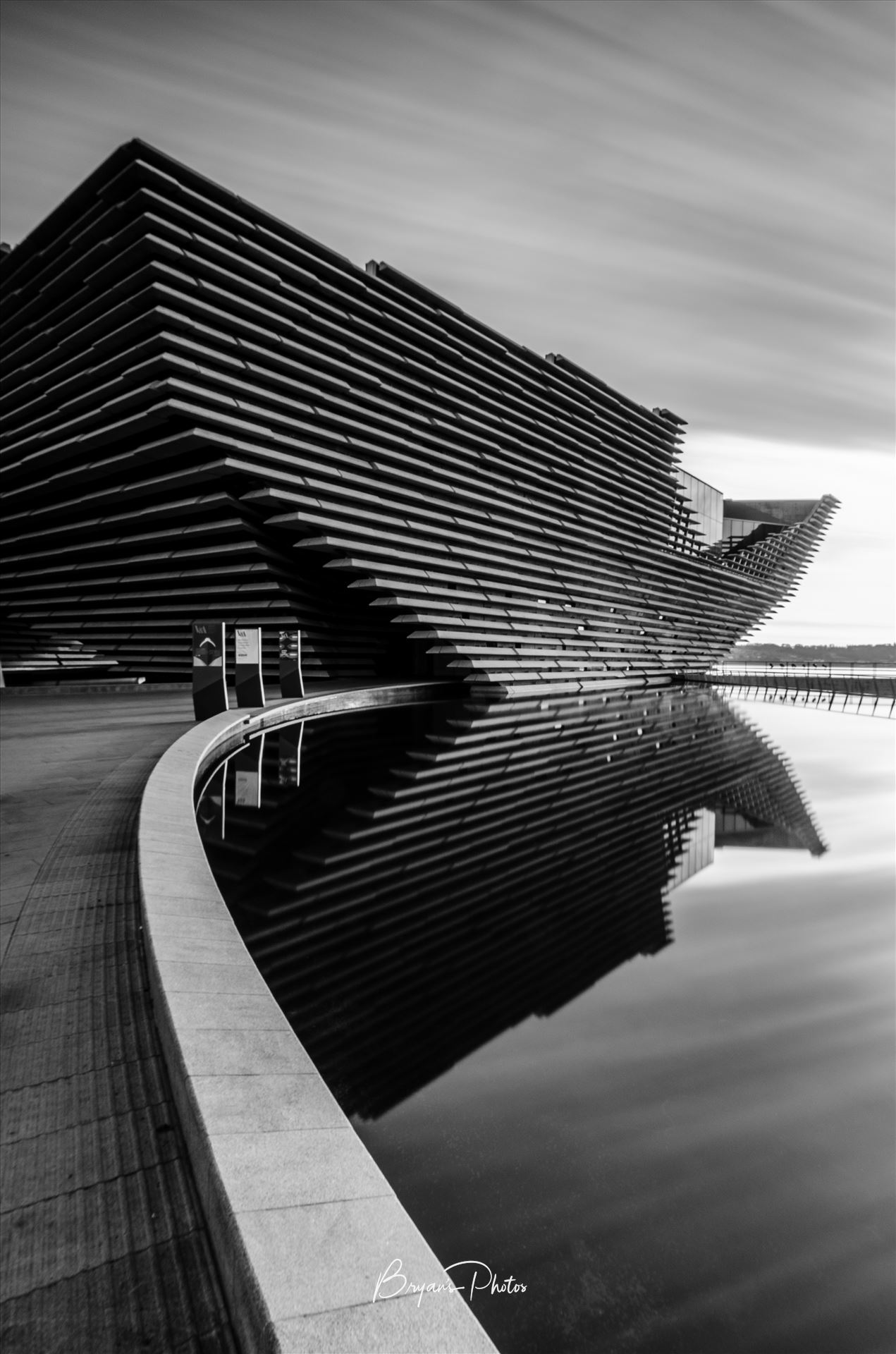 The V&A A black and white long exposure photograph of the V&A Dundee. by Bryans Photos